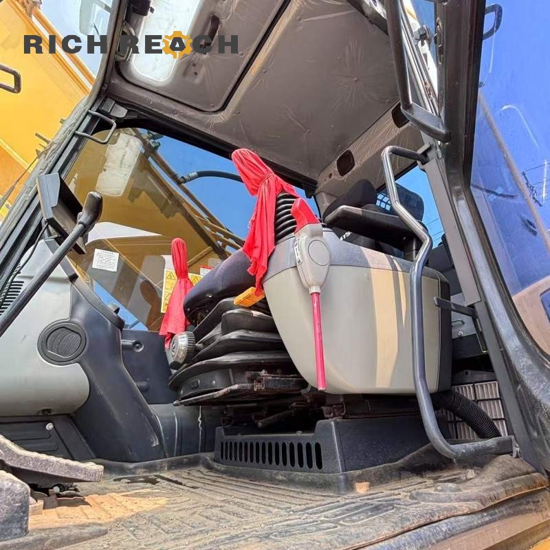 Front view of a 2018 Komatsu PC350 heavy-duty excavator, priced at $41,667